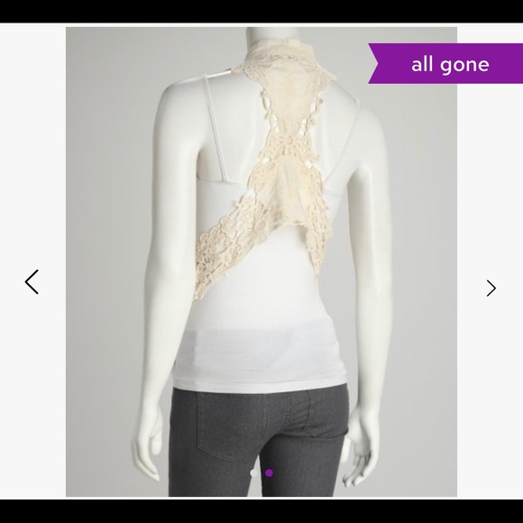 Boho lace/crochet vest - Picture 2 of 5